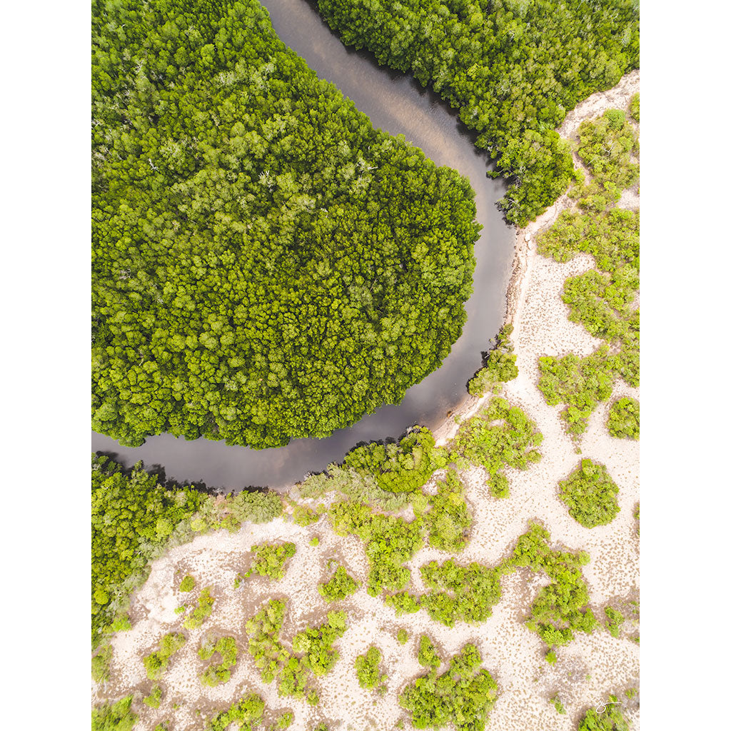 EIDETIC MEMORIES, EM0896 - CROCODILE CREEK, PORTRAIT PRINT, Crocodile Creek, East Arnhem Land, Northern Territory, Australia